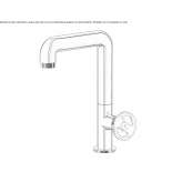 Single-lever countertop washbasin tap Rognes