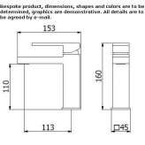 1-hole countertop washbasin tap Olivella
