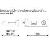 Wall-mounted washbasin tap Comabbio