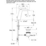 Single-lever countertop washbasin tap Jasionow