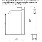 1-hole countertop washbasin tap Sidmouth