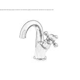 Countertop washbasin tap with 1 hole Shilla