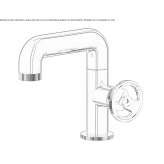 Single-lever countertop washbasin tap Rognes