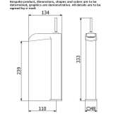 Countertop washbasin tap Comabbio