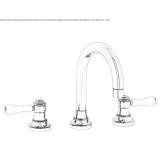 3-hole countertop washbasin tap without stopper Tepehan