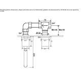 Two-hole wall-mounted washbasin tap Pettineo