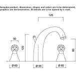 3-hole countertop washbasin tap Magor