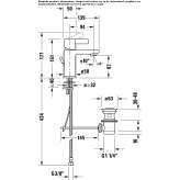 1-hole countertop washbasin tap Beuna