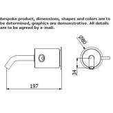 Single-lever wall-mounted washbasin faucet Buyukkoy