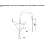 1-hole countertop washbasin tap Pettineo