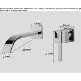 2-hole wall-mounted washbasin tap Schwyz