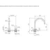 Countertop washbasin tap, single-lever, steel Ballobar