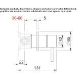 Wall-mounted washbasin tap made of stainless steel Sultan