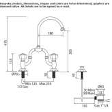 3-hole bridge faucet with automatic cork stopper Monahans