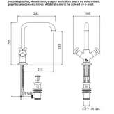 Tall 1-hole washbasin tap Montrem