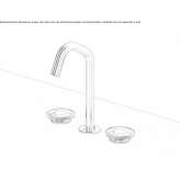 3-hole steel countertop washbasin tap Adalar