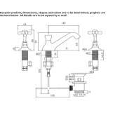 3-hole countertop washbasin tap Maxton