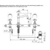 3-hole brass basin faucet with automatic stopper Satov