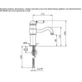 1-hole countertop washbasin tap Meclov