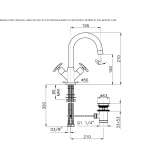 1-hole countertop washbasin tap Frasnes