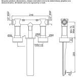 3-hole wall-mounted washbasin tap Koka