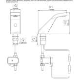 Infrared electronic faucet for public toilet Overloon