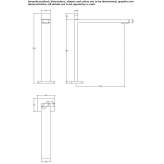 Bateria umywalkowa z chromowanego mosiądzu Duxbury