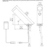 Infrared electronic faucet for public toilet Rrape