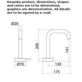 Hydroprogressive countertop washbasin tap made of stainless steel Montoro