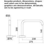 Hydroprogressive countertop washbasin tap made of stainless steel Montoro