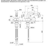 1-hole countertop bidet faucet Scobey