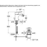 Countertop bidet faucet with one handle Leonard