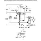 Single-lever bidet faucet with swivel spout Eidsvag