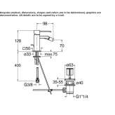 Countertop bidet tap with swivel spout Hervias