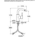 Countertop bidet faucet with one handle Humay