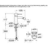 Countertop single-lever bidet faucet with swivel spout Humay