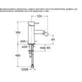 Single-lever countertop bidet faucet without waste Marki