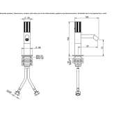 Single-lever steel bidet faucet Kalkaska