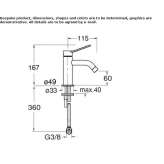 Countertop bidet faucet with one handle Itatuba