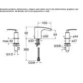 Countertop bidet faucet Mocoa