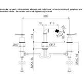 3-hole countertop bidet faucet Karsdorf