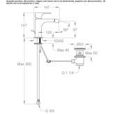 1-hole bidet faucet with swivel spout Claix