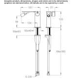 Countertop stainless steel bidet faucet with swivel spout Fountain