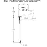 Countertop bidet tap with swivel spout Sundown