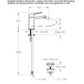 Countertop bidet tap with swivel spout Sundown