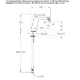 Countertop bidet faucet with a swivel spout without waste Jasionow