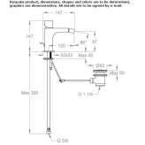 Countertop bidet tap with swivel spout Sens