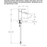 Countertop bidet tap with swivel spout Osychky