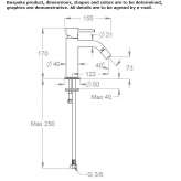 Countertop bidet faucet made of stainless steel Tekom