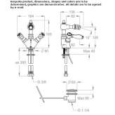 Countertop bidet tap with swivel spout Cervere